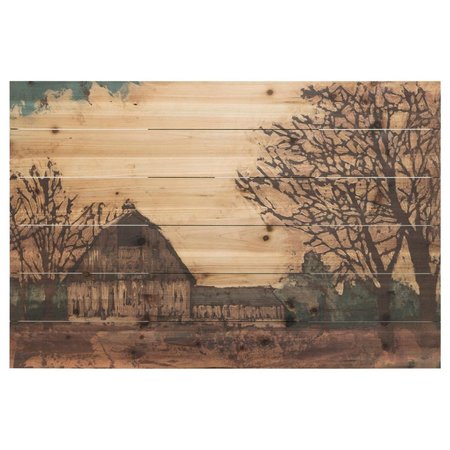 EMPIRE ART DIRECT 24 x 36 in. Erstwhile Barn 3 Digital Print on Solid Wood Wall Art ADL-107690-2436